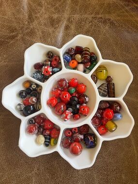 Vintage glass bead mix